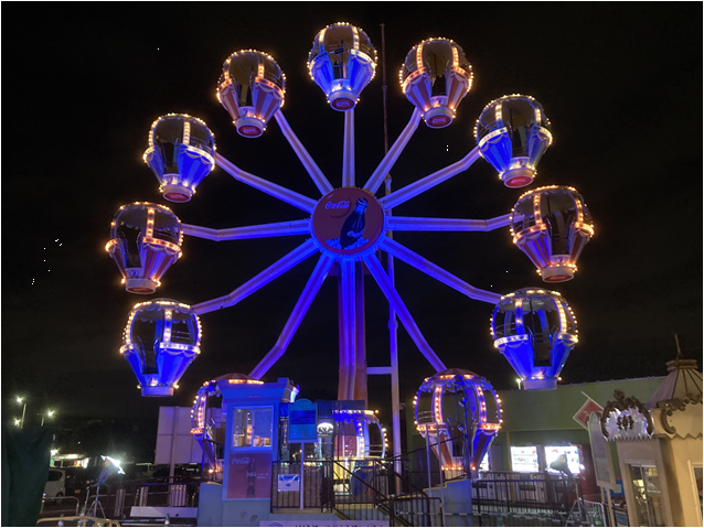 昨年のブルーライトアップの様子