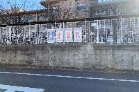 注意喚起の標識設置後の写真