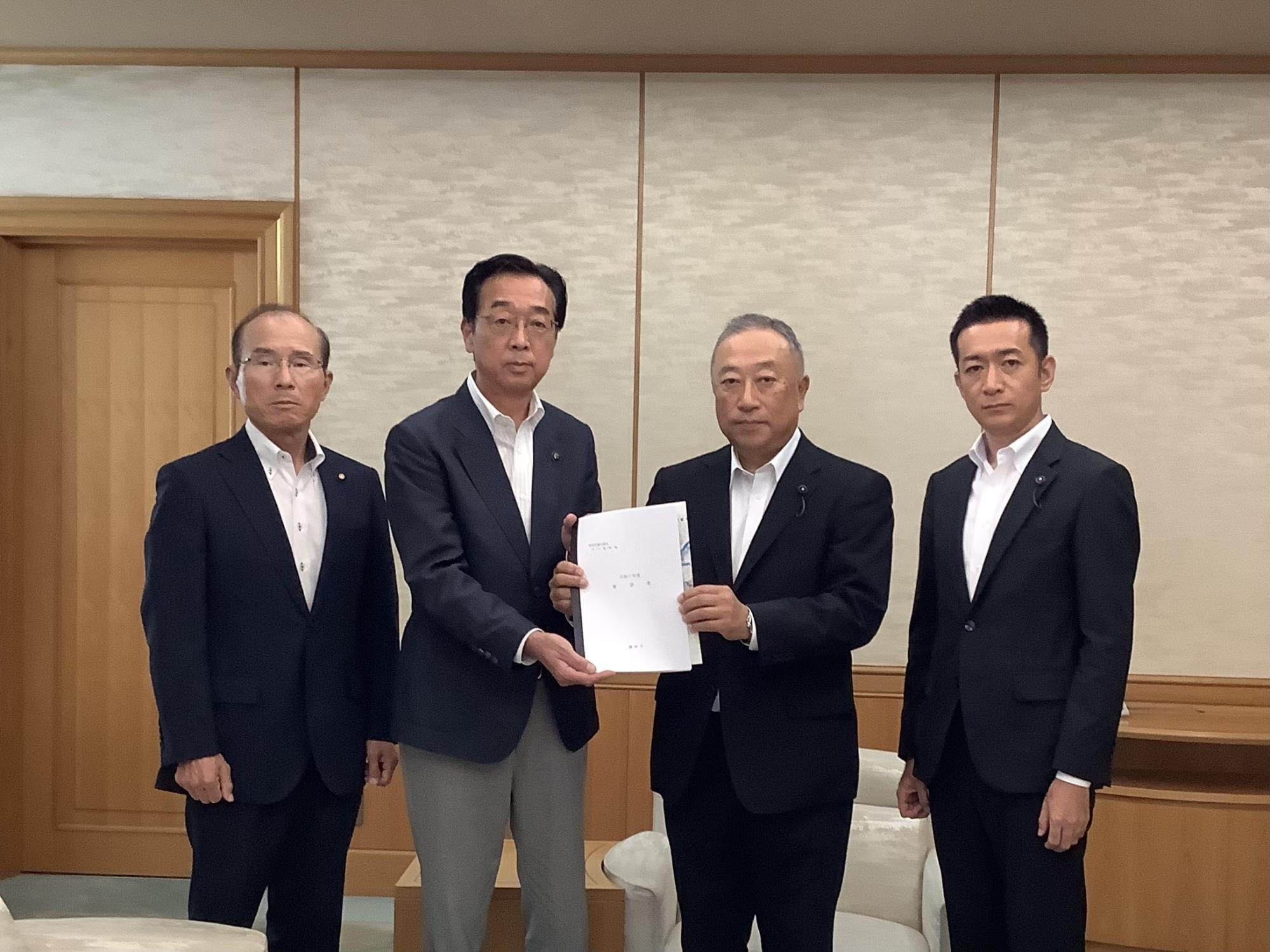 R07群馬県議会議長への要望の様子