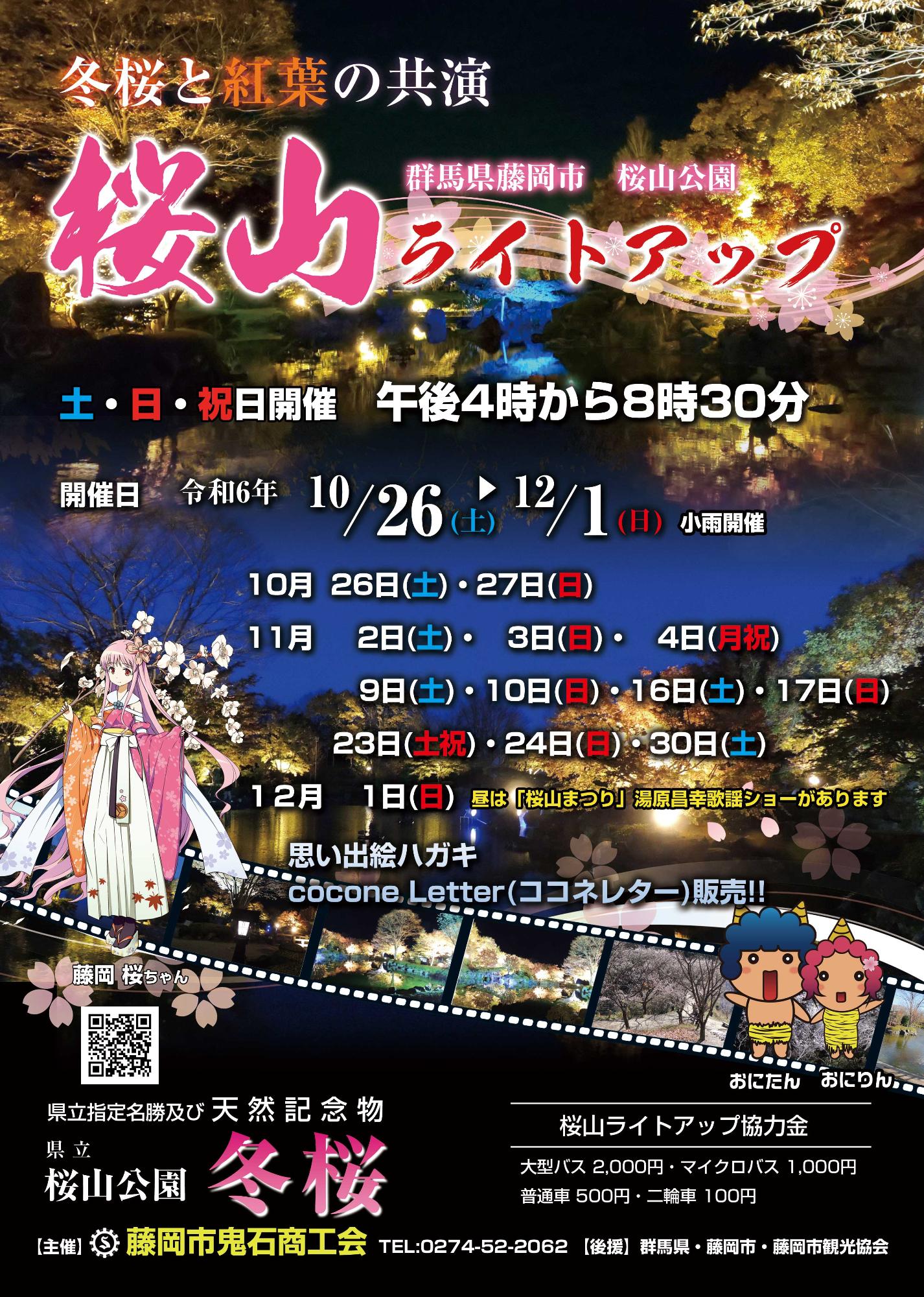 桜山公園ライトアップチラシ