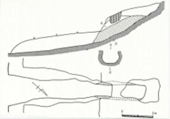 本郷埴輪窯址の実測図の写真
