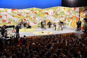 NHKのど自慢の収録の様子