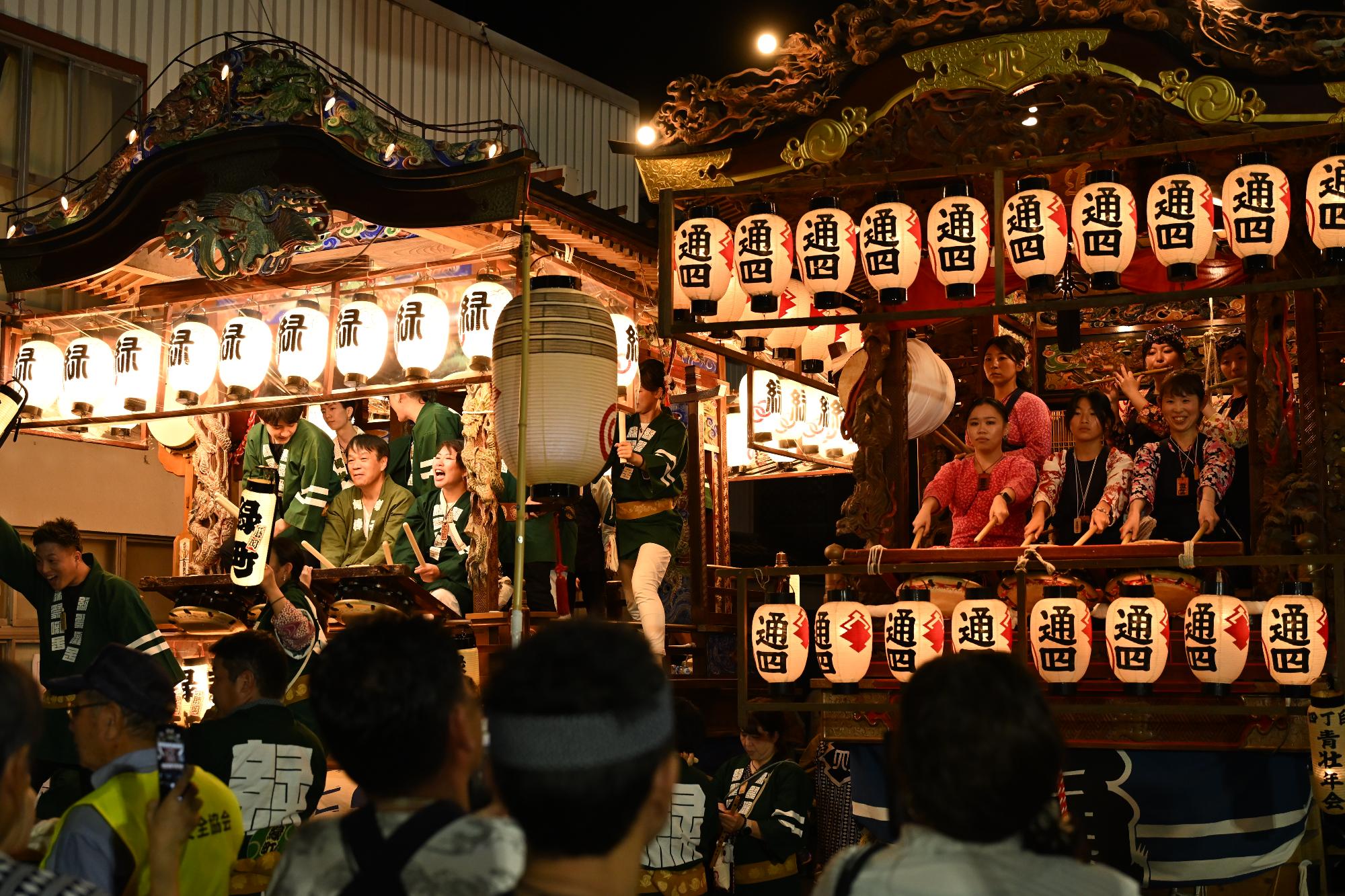 R08藤岡祭り祇園山車の様子