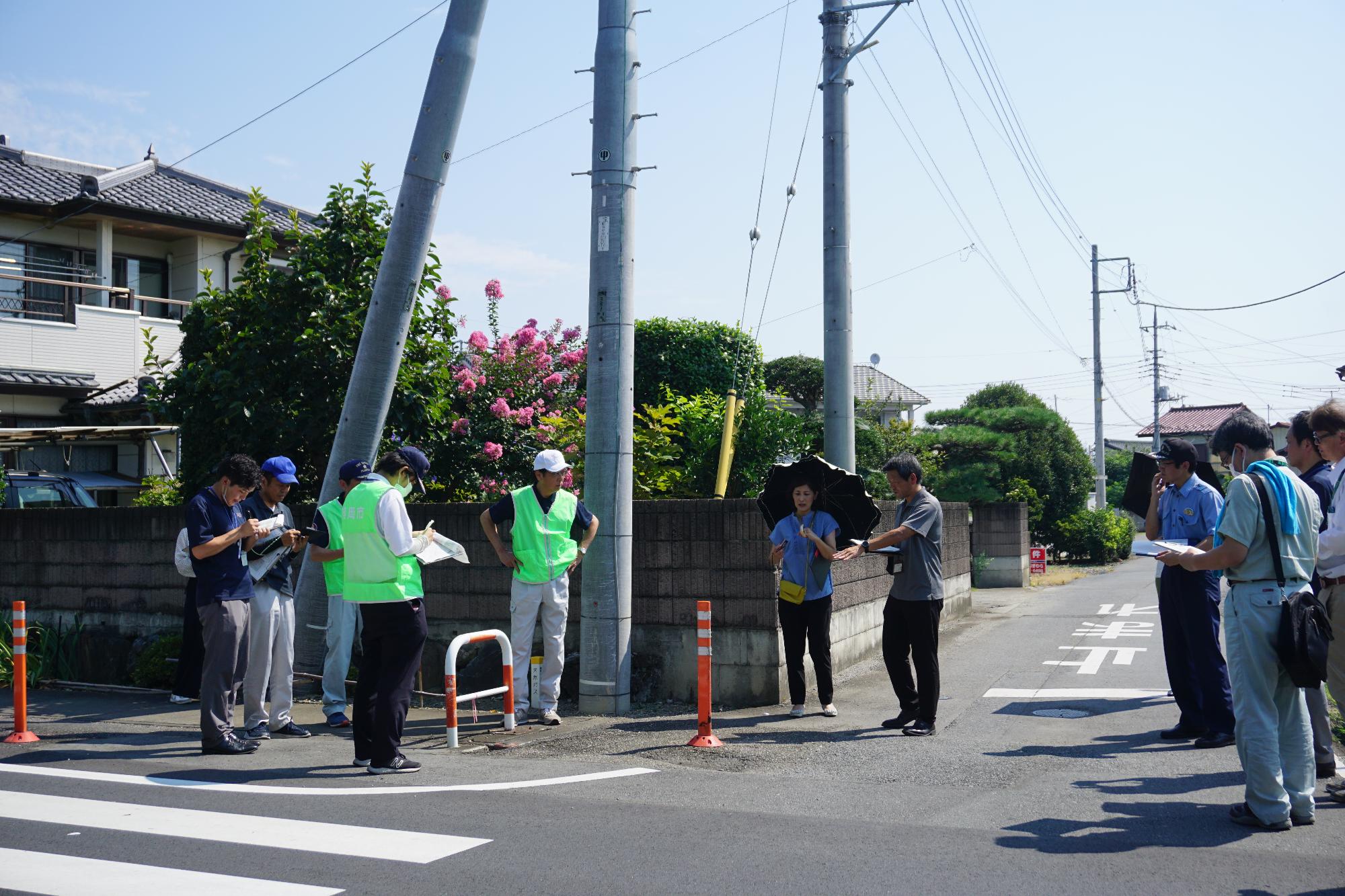 R07通学路安全点検の様子