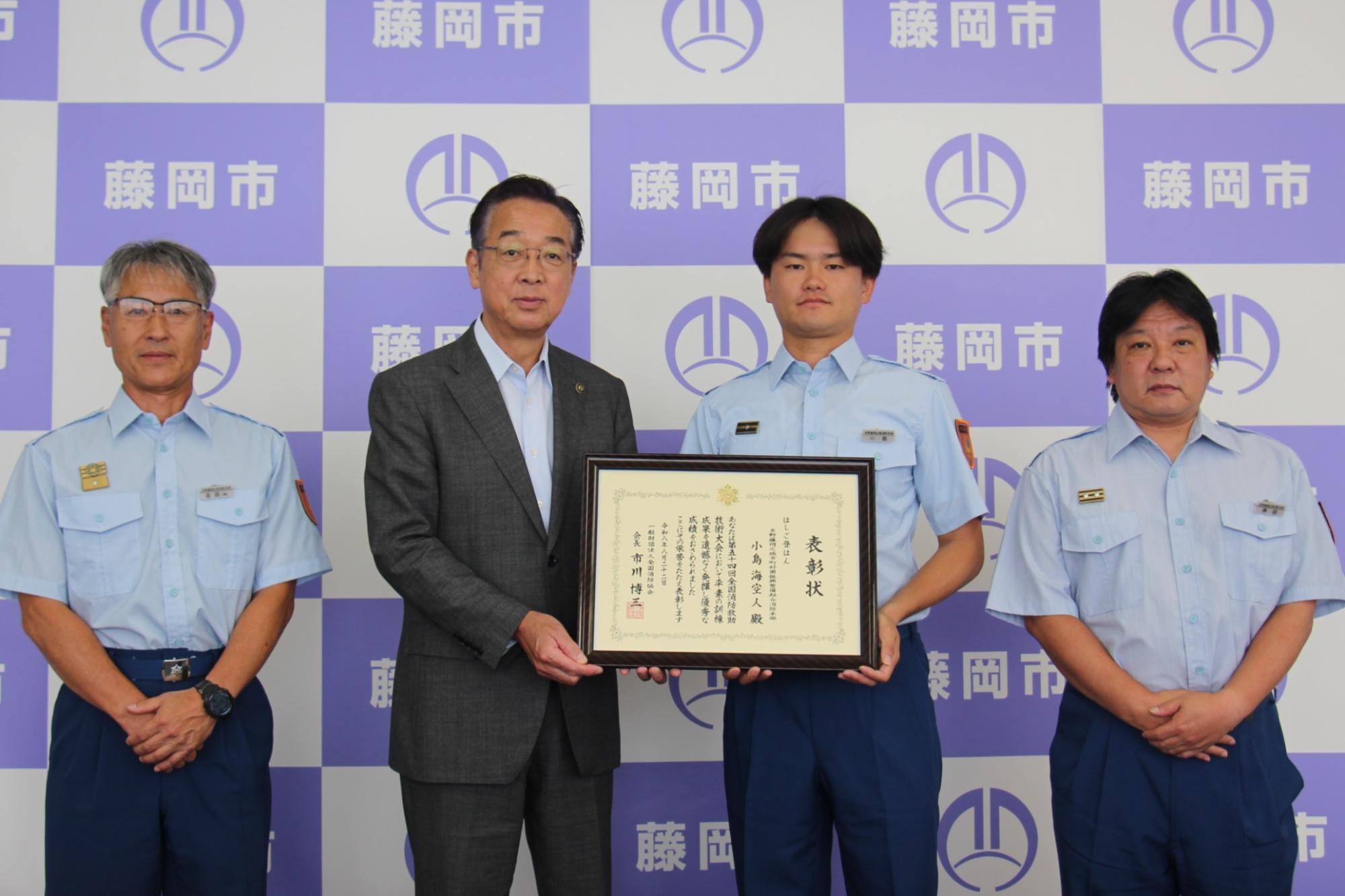 R08表敬訪問（小島海空人氏）