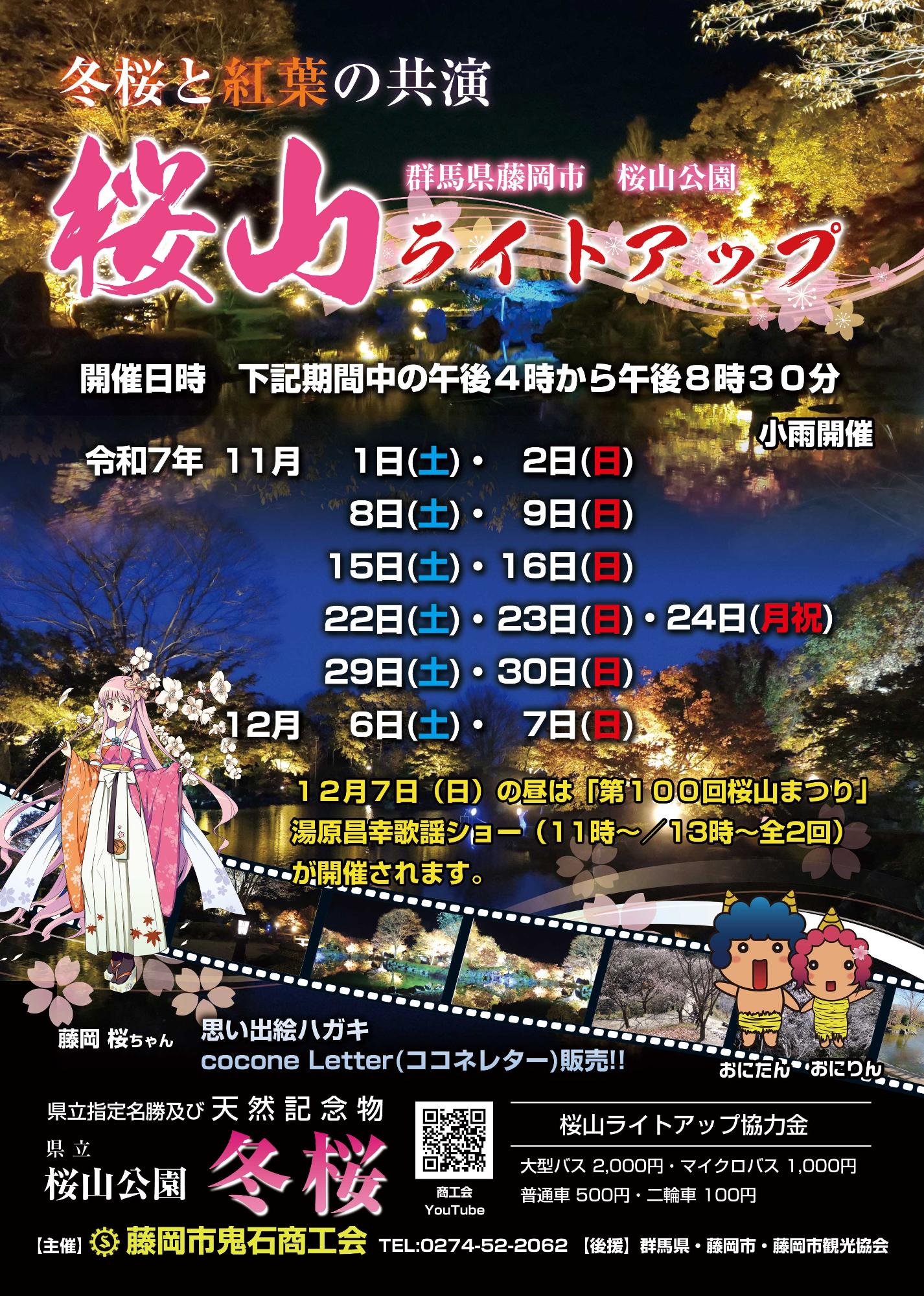 桜山公園ライトアップチラシ