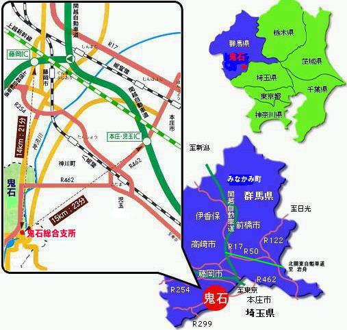 桜山公園までの広域のアクセスマップ
