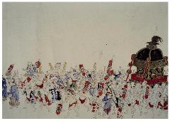 菊川英山筆の富士浅間神社祭礼絵巻の一部の画像