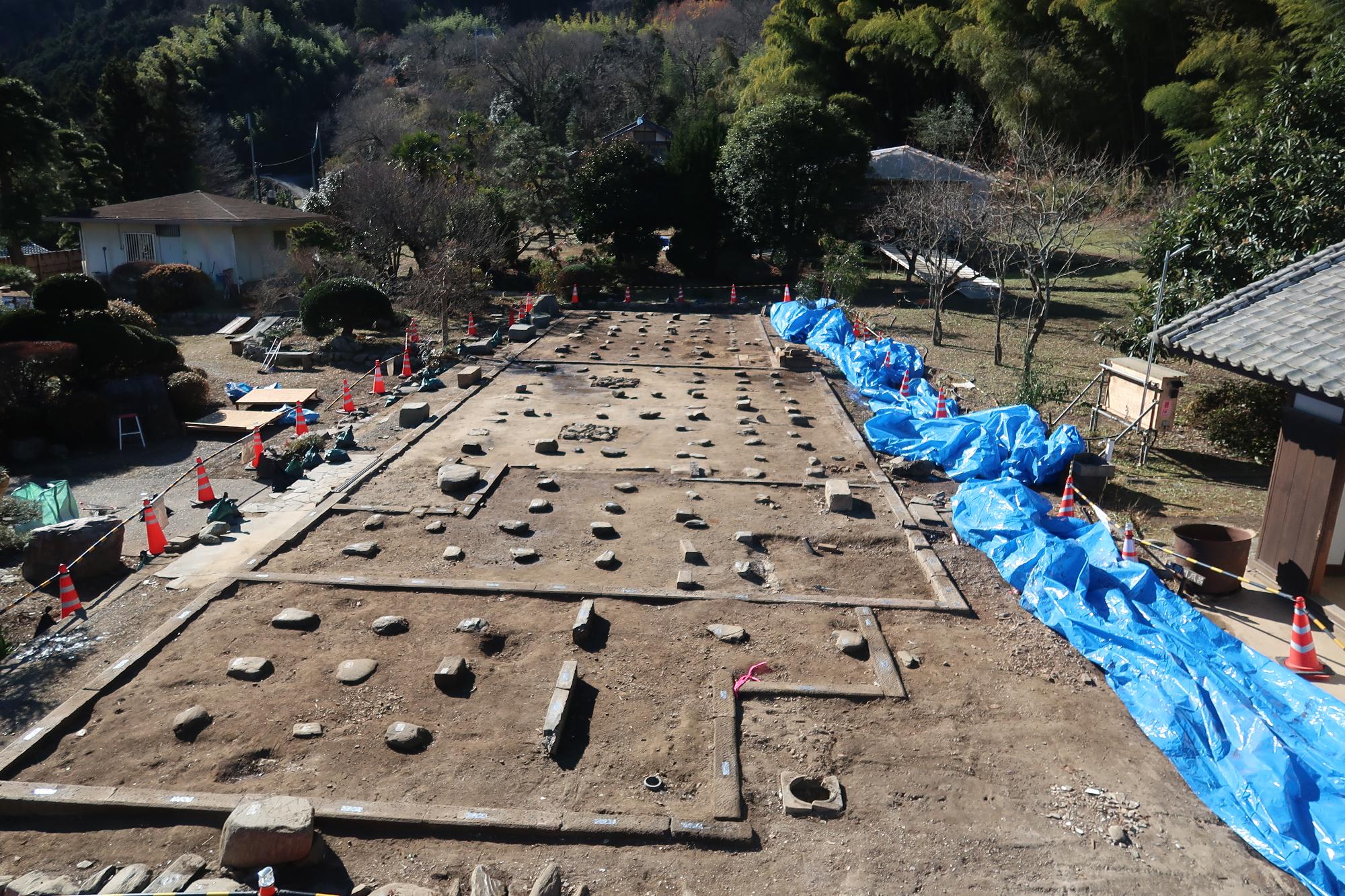 高山社跡母屋兼蚕室解体直後の様子