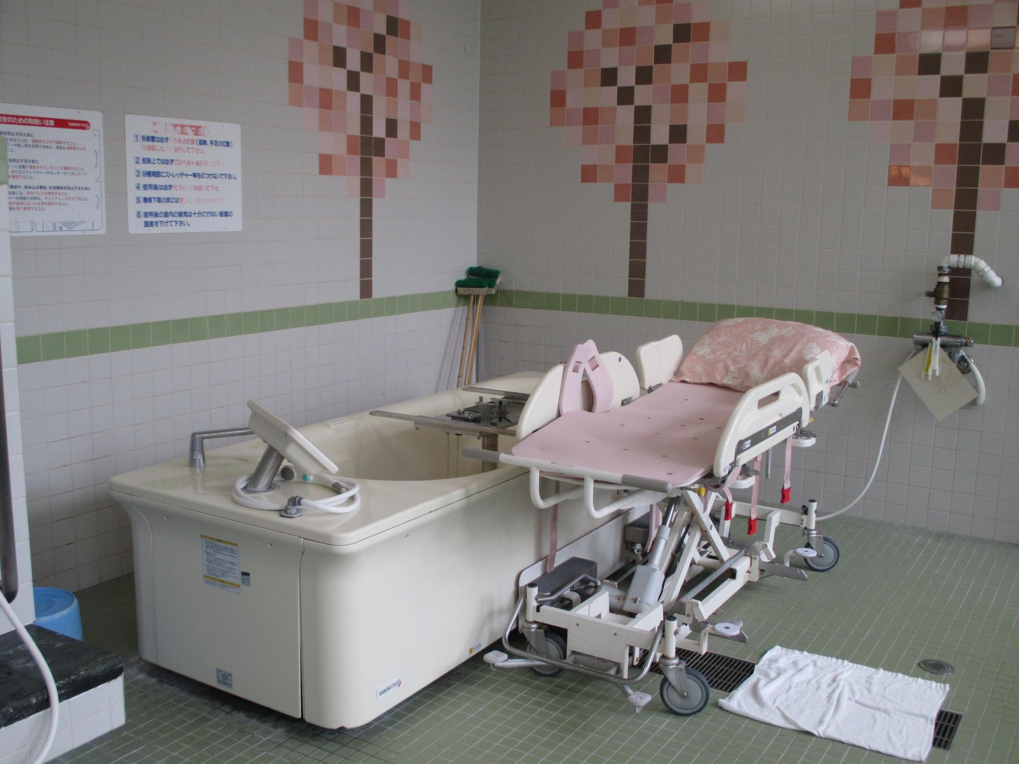 介護老人保健施設鬼石の特殊入浴槽の画像